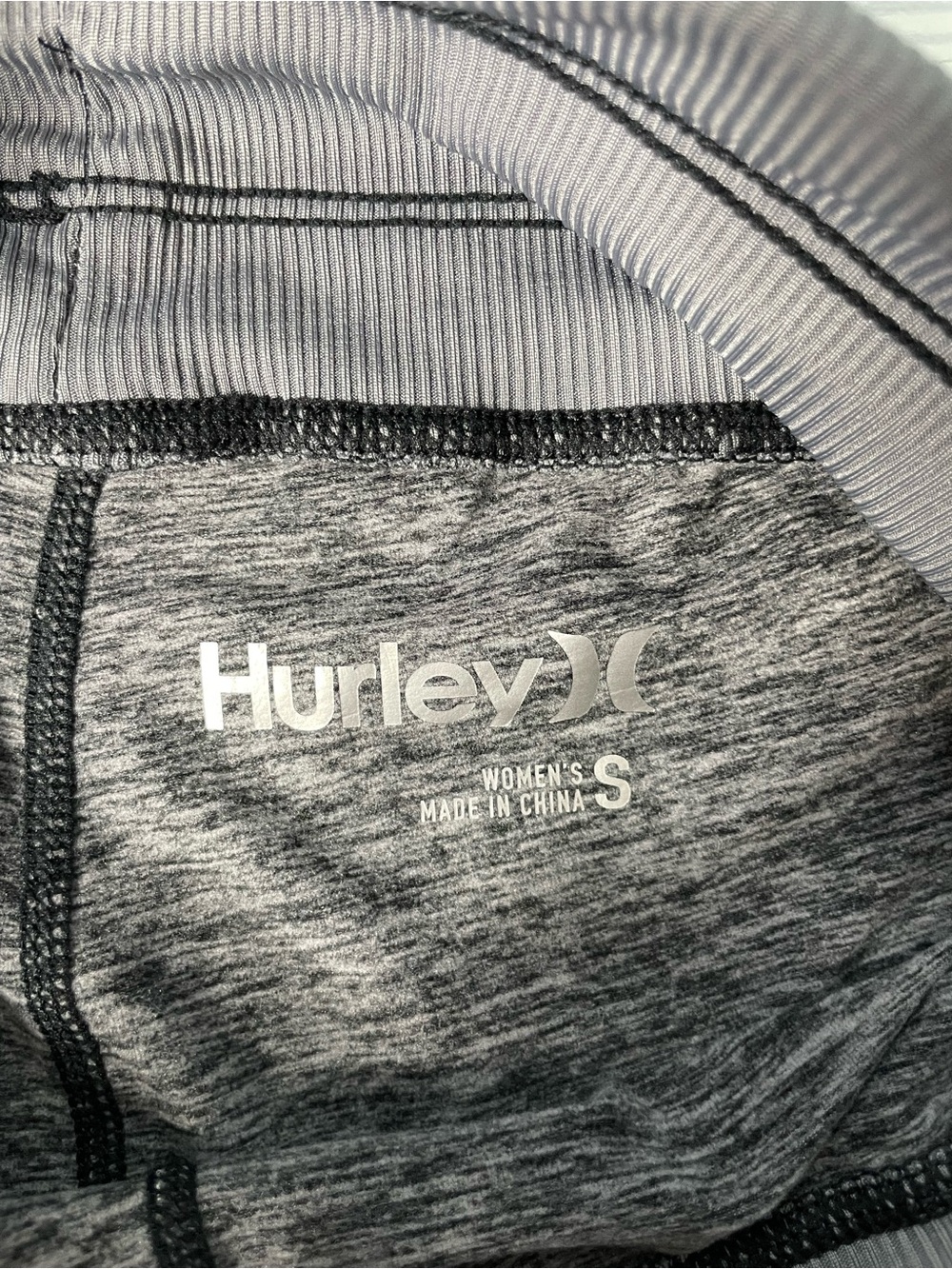 Hurley Women's Gray Knit Drawstring Active Leggings size small - Picture 10 of 12